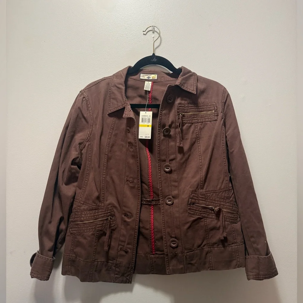Casual Button-Front Jacket NWT